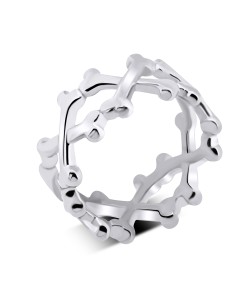 Cross Bone Surgical Steel Rings SKR-06